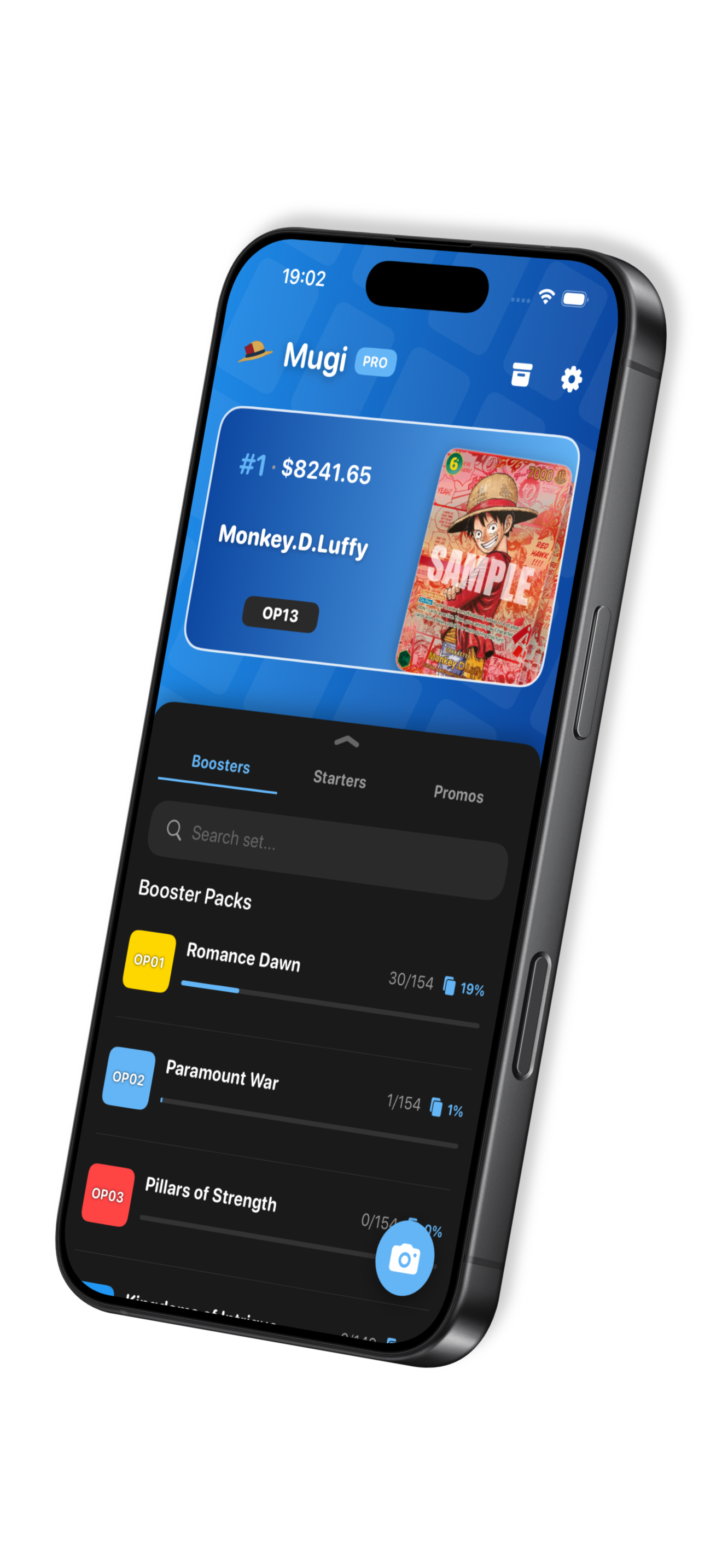 Mugi TCG app screenshot